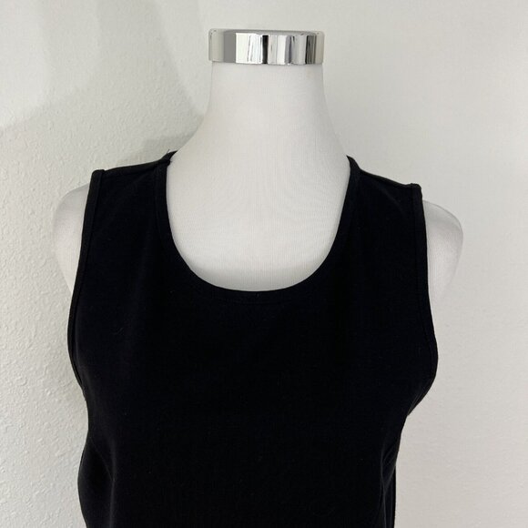 Design History Womans Blouse XXL Black Top Sleeveless Studded Embelished Stretch - Picture 5 of 16